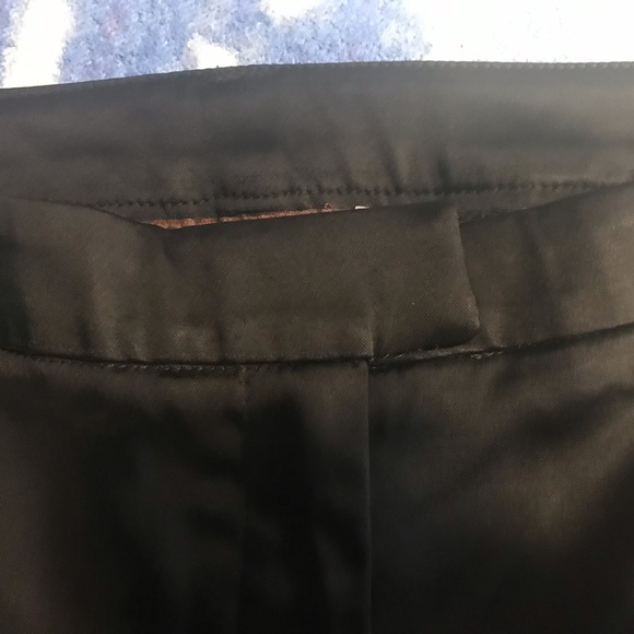 Melanie Lyne Black Satiny Dress Pants - Size 10 - Picture 5 of 8